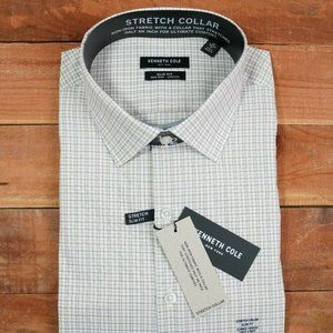 ✅ Kenneth Cole Men Dress Shirt Sz. 17 - 32/33